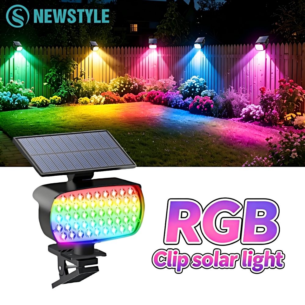 Solar Garden Spotlight Rgb - Klipsli Güneş Enerjili Spot Lambalar Dış