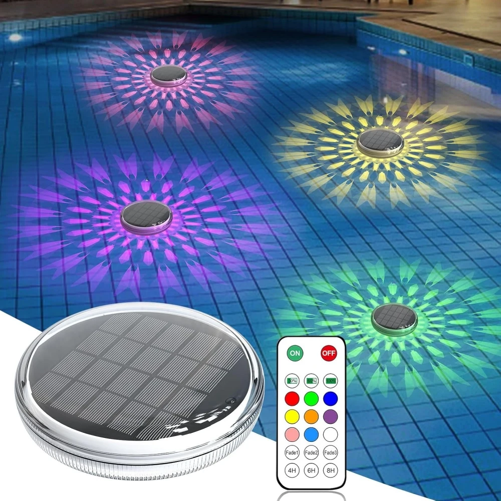 Solar Garden Spotlight Rgb - Güneş Yüzen Havuz Işıkları RGB Renk