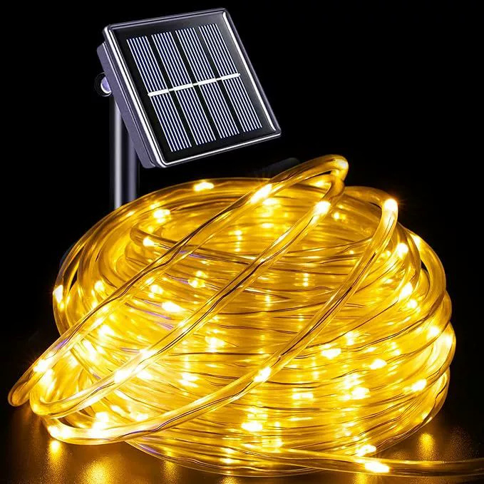 Solar String Lights Outdoor 20M - Dış Mekan Güneş Enerjili Tüp Halat