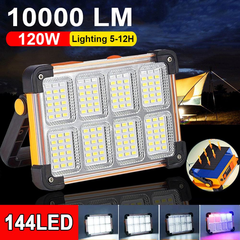 Solar Lantern Camping Collapsible - 144LED 10000LM Şarj Edilebilir Güneş Enerjili