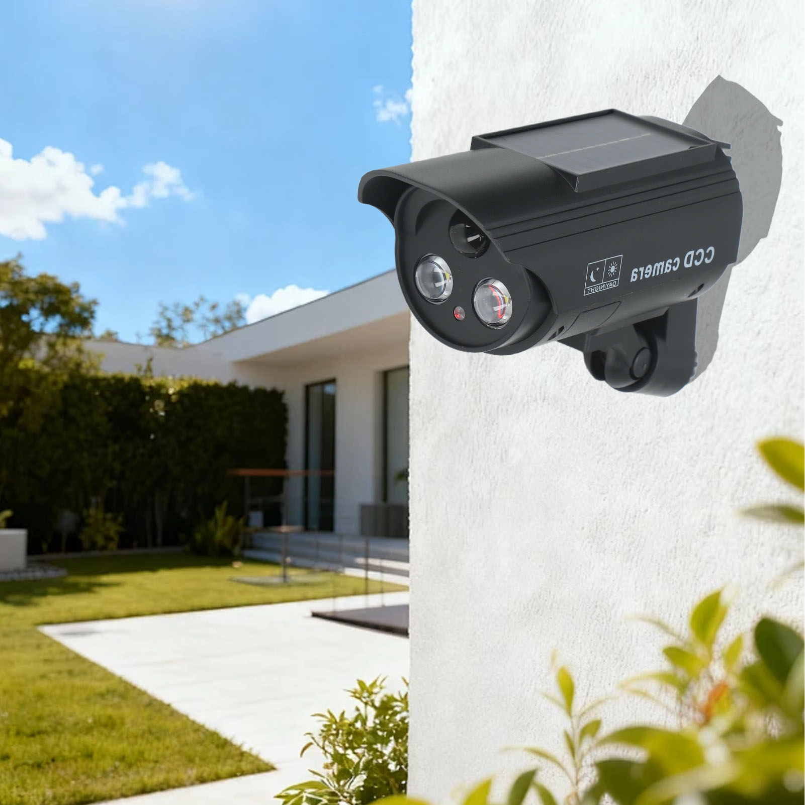 Solar Security Camera Light - Güneş Enerjili Hareket Sensörlü Dış Mekan