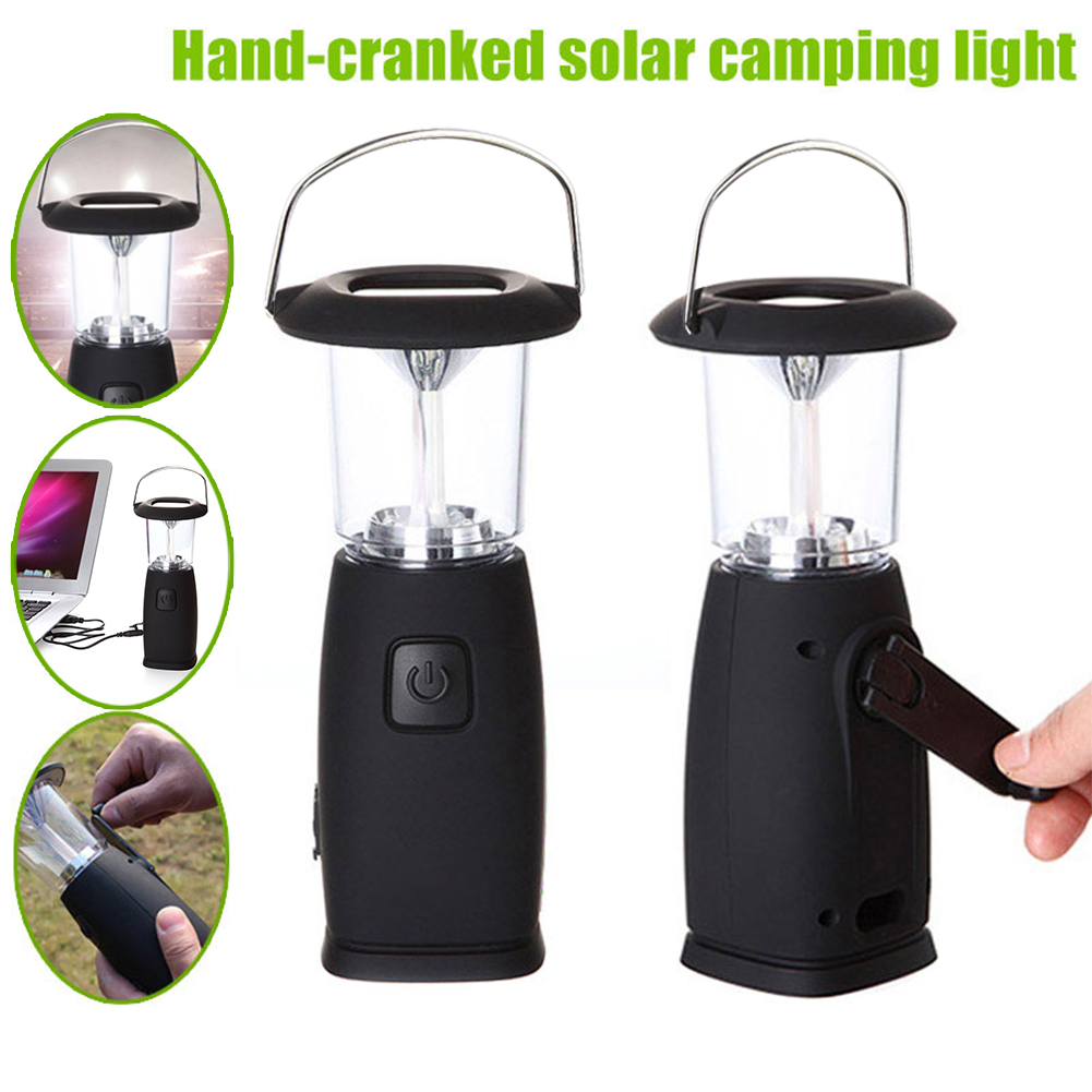 Solar Lantern Camping Collapsible - 6 LED güneş el-up krank kamp