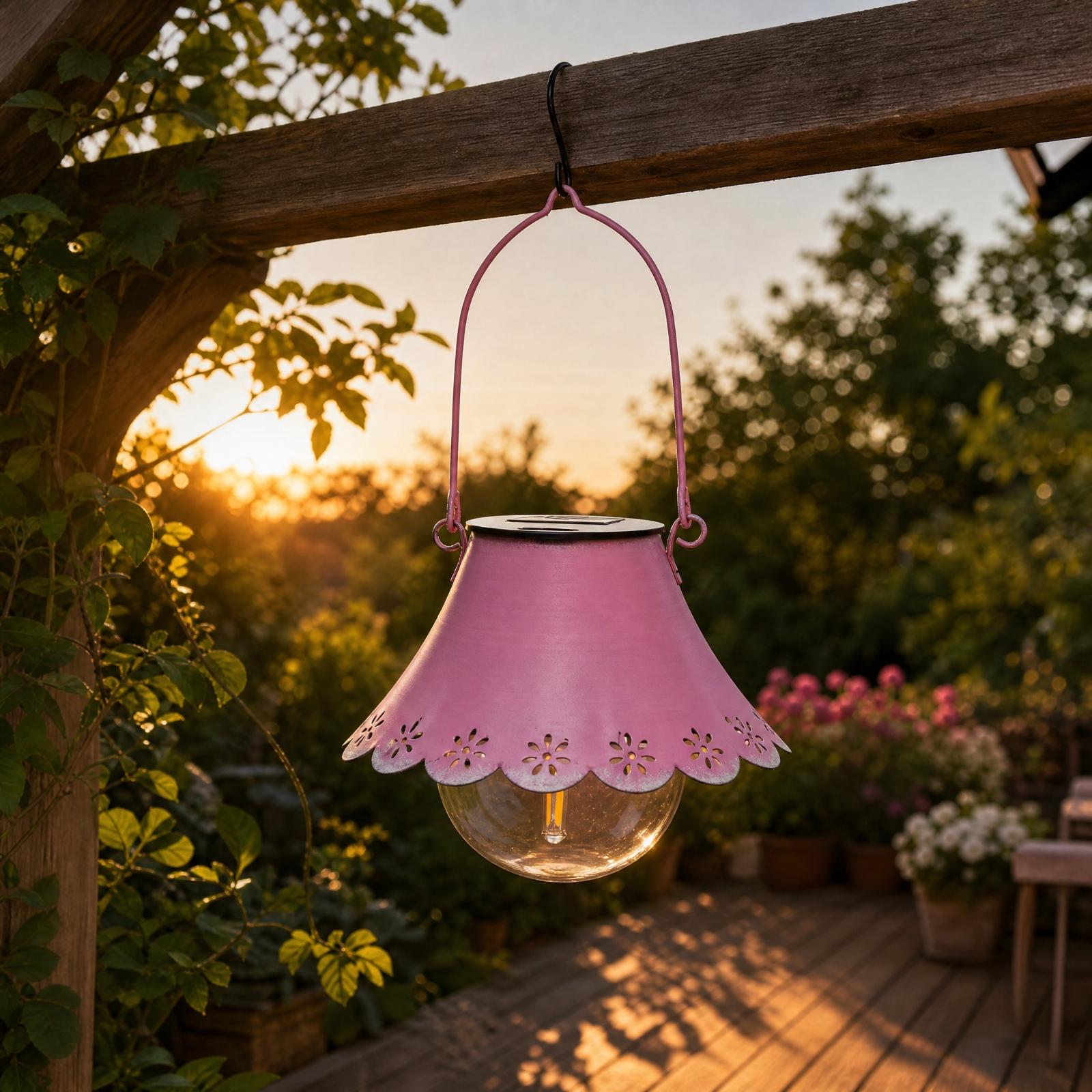Solar Garden Light Outdoor Waterproof - Demir Askılı, Güneş Enerjili, Dış Mekan