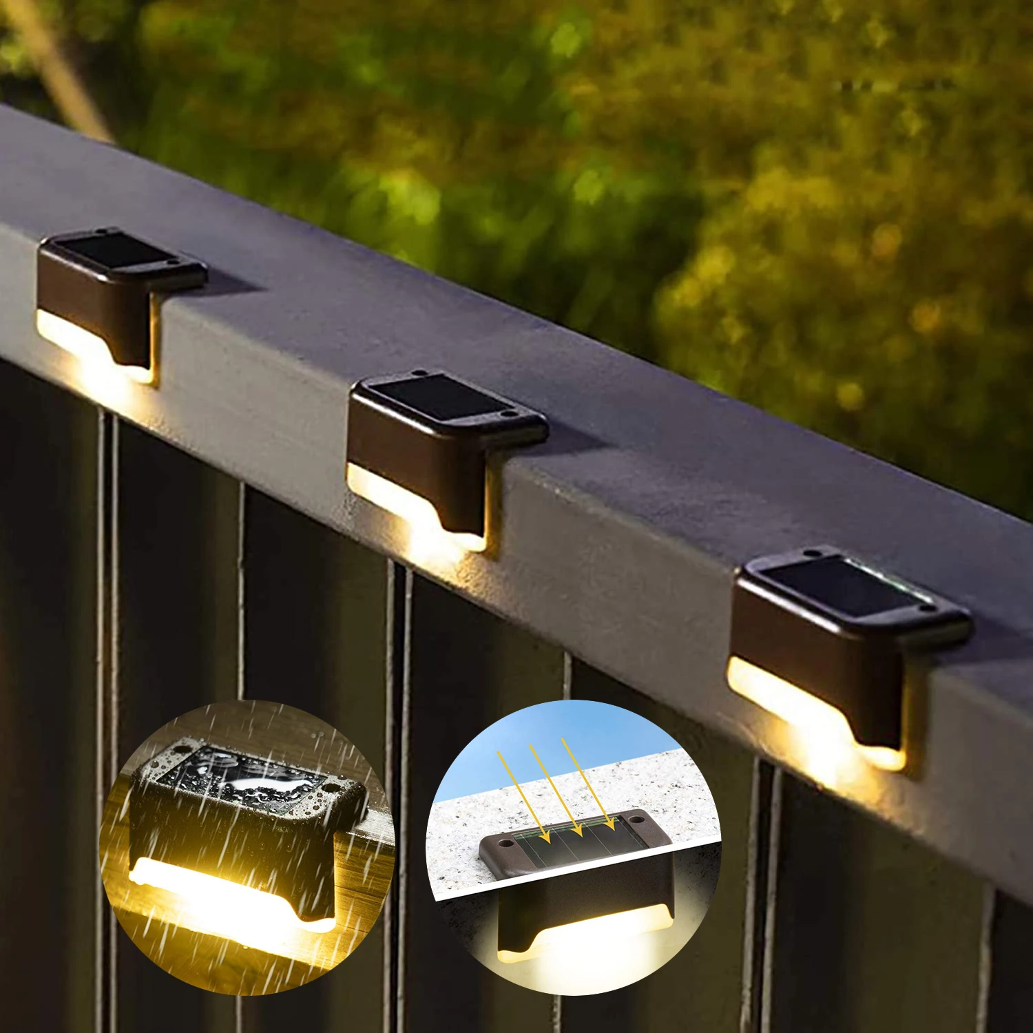 Solar Post Cap Light 4X4 - 1/4/8/12/adet güneş LED ışıkları açık bahçe