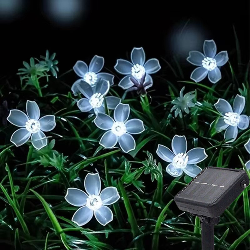 Solar String Lights Outdoor 20M - Güneş çiçek Garlands işık 5m 7m