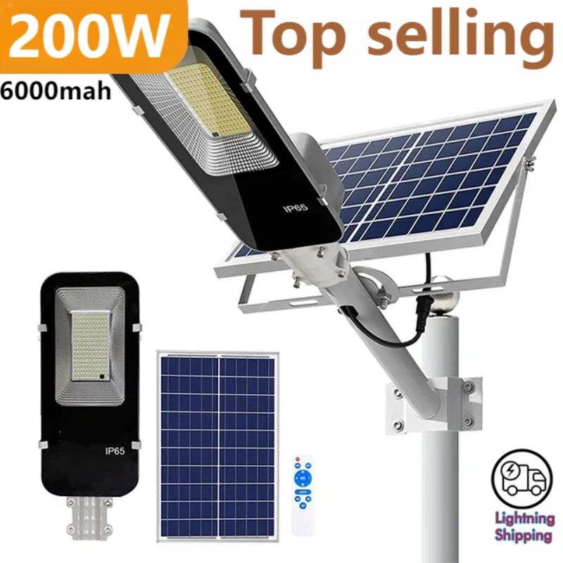 Solar Garden Light Dusk To Dawn - 200W güçlü güneş ışığı açık güneş