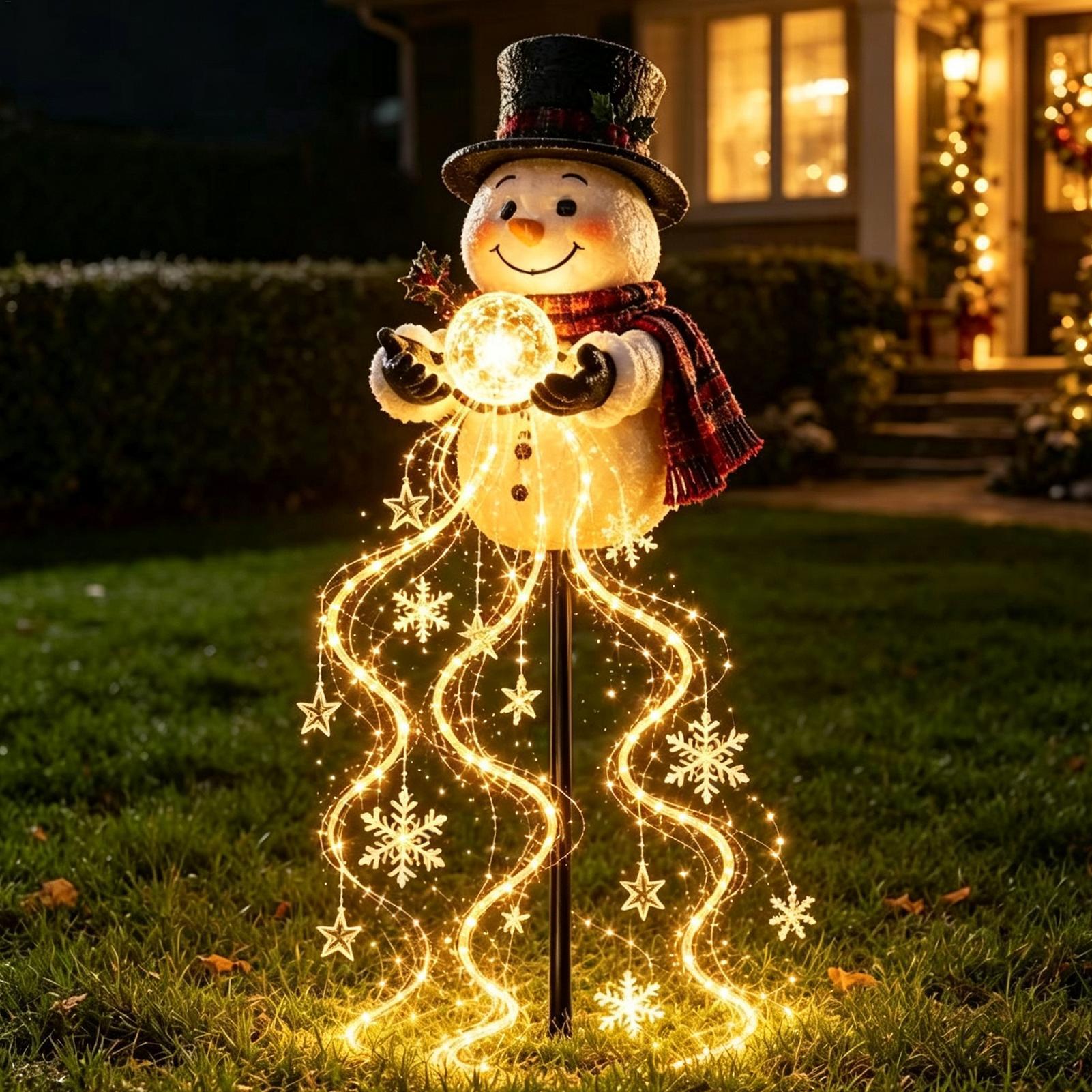 Solar Garden Light Outdoor Waterproof - Noel Temalı Bahçe Aydınlatma Zinciri, 60