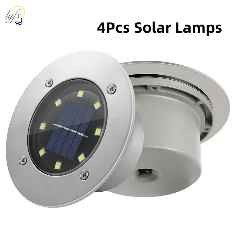 Solar Garden Spotlight Rgb - 4 adet LED güneş bahçe ışıkları