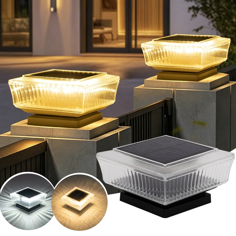 Solar Post Cap Light 4X4 - LED Güneş Enerjili Sütun Lambası, Su