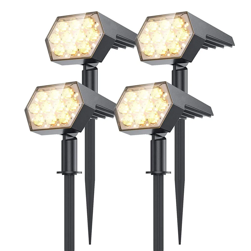 Solar Garden Spotlight Rgb - Güneş Işıkları Açık 92 LED Güneş