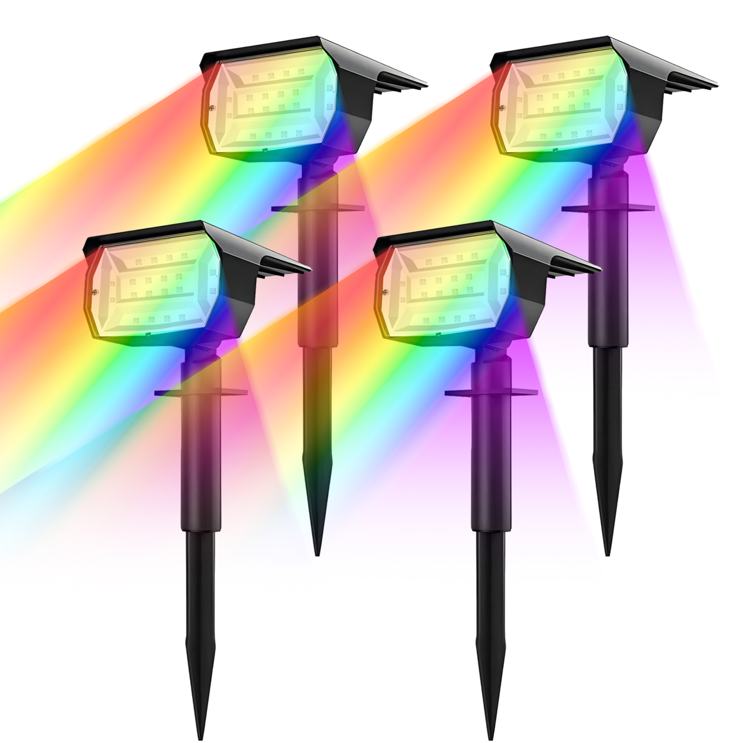 Solar Garden Spotlight Rgb - 20 LEDs RGB Güneş Işığı Açık