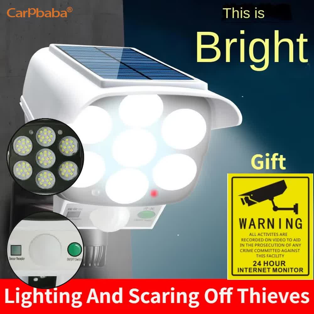 Solar Security Camera Light - Açık Güneş Işığı Hareket Sensörü Güvenlik