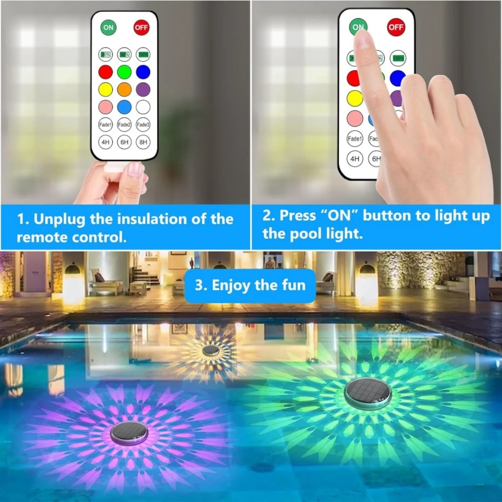 Güneş Yüzen Havuz Işıkları RGB - Solar Garden Spotlight Rgb incelemesi ve fiyatı
