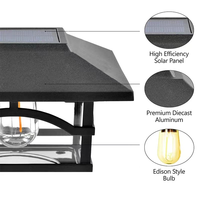 Güneş Enerjili Direk Başlığı L - Solar Post Cap Light 4X4 incelemesi ve fiyatı