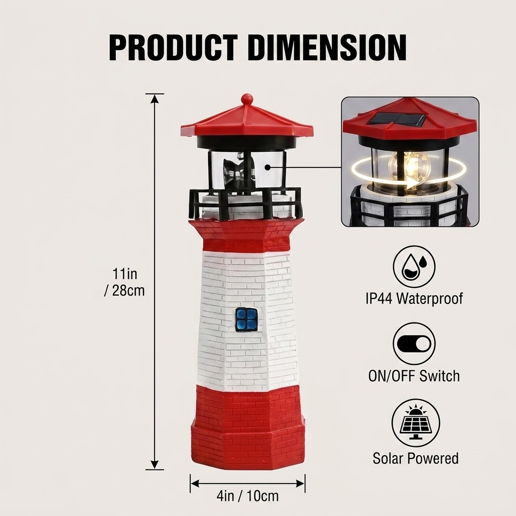 360 Derece Dönen Güneş Enerjil - Solar Garden Light Dusk To Dawn incelemesi ve fiyatı
