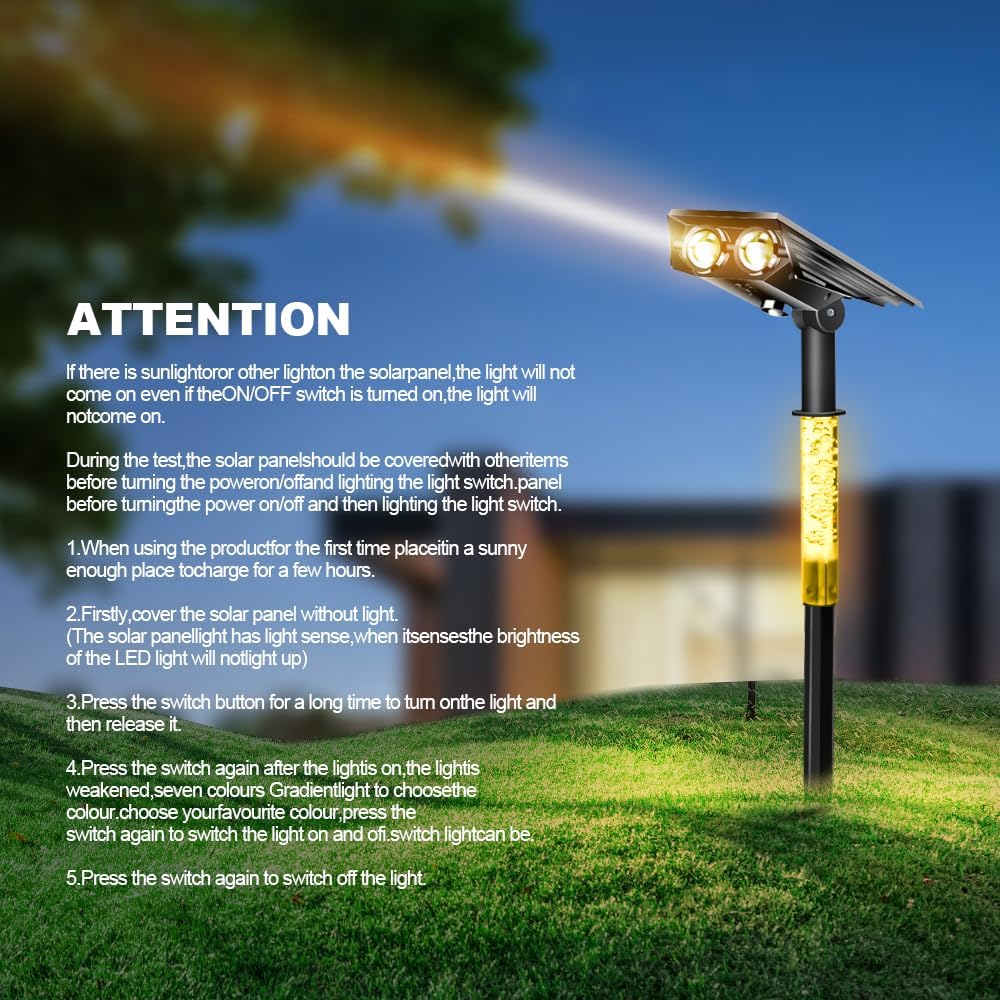 Güneş Enerjili Bahçe Çim Lamba - Solar Garden Spotlight Rgb incelemesi ve fiyatı