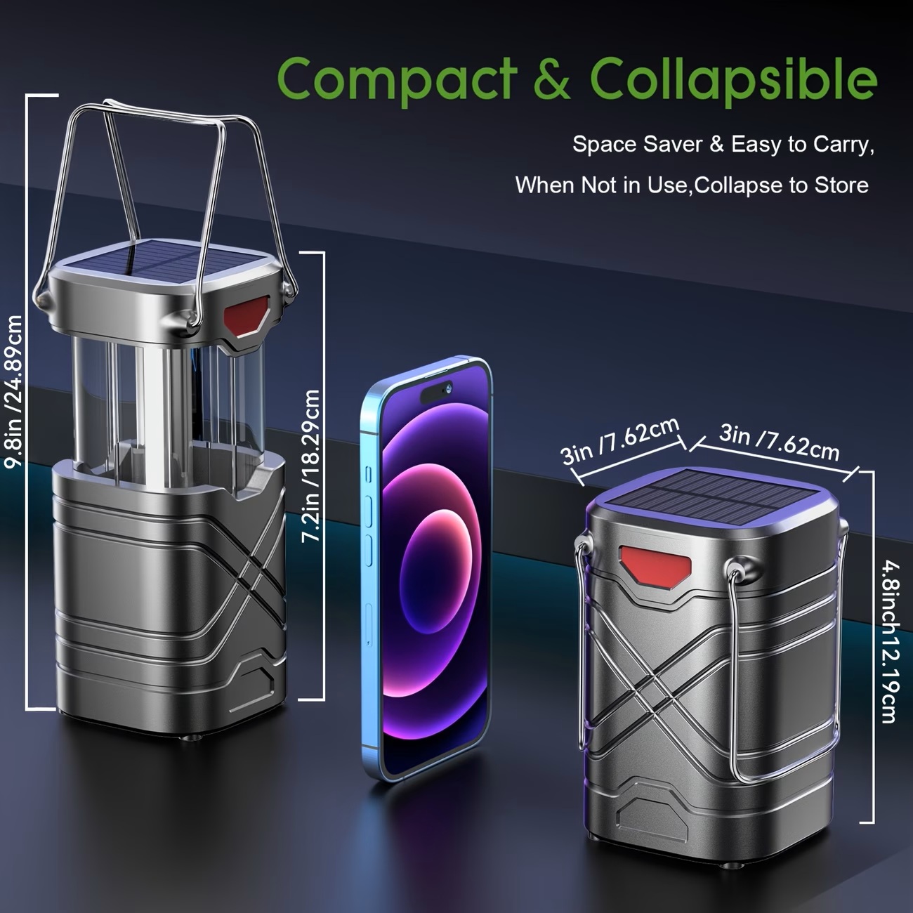 Güneş Enerjili Kamp Lambası 2/ - Solar Lantern Camping Collapsible incelemesi ve fiyatı
