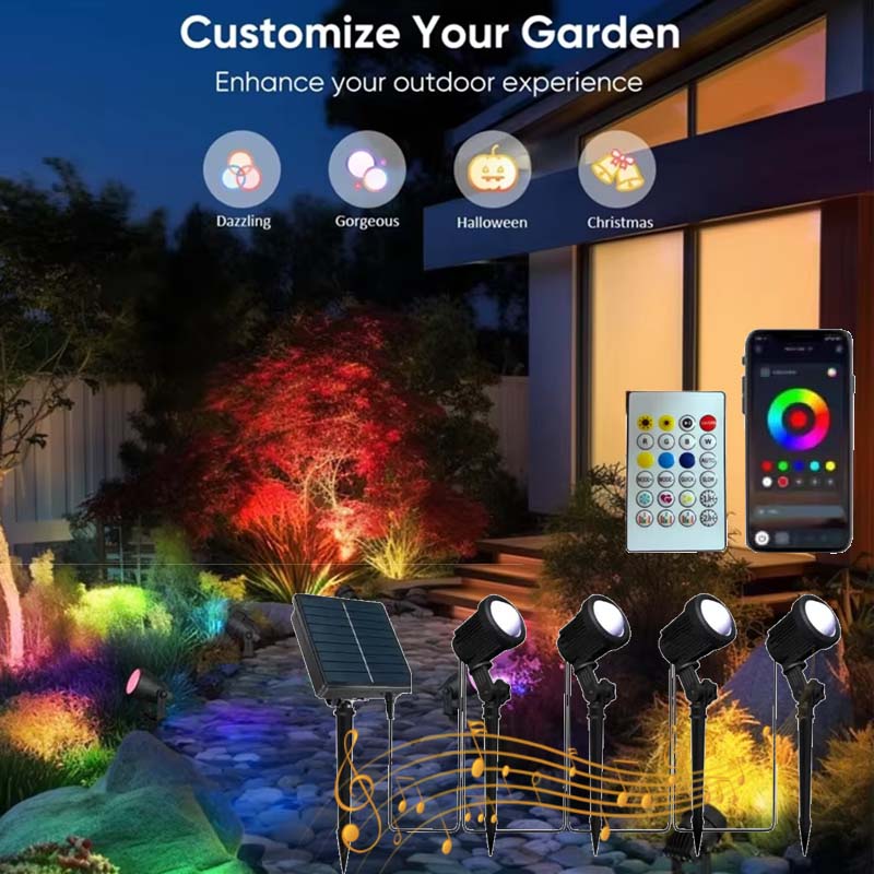3000K/RGB güneş LED ışık dış m - Solar Garden Spotlight Rgb incelemesi ve fiyatı