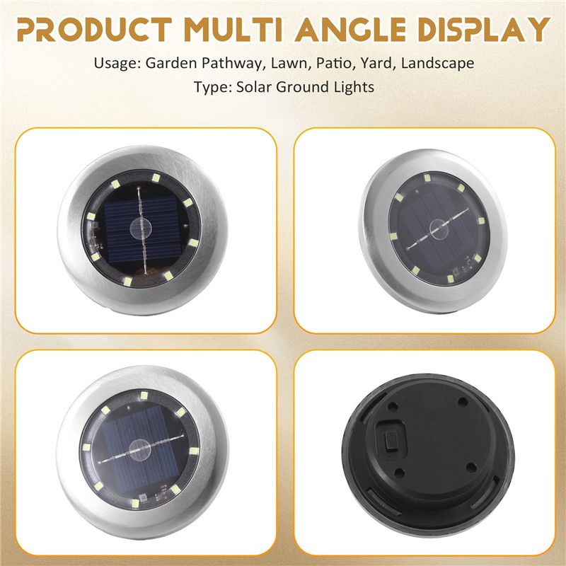 B50C 12 Paket Güneş Enerjili L - Solar Pathway Lights 8 Pack incelemesi ve fiyatı
