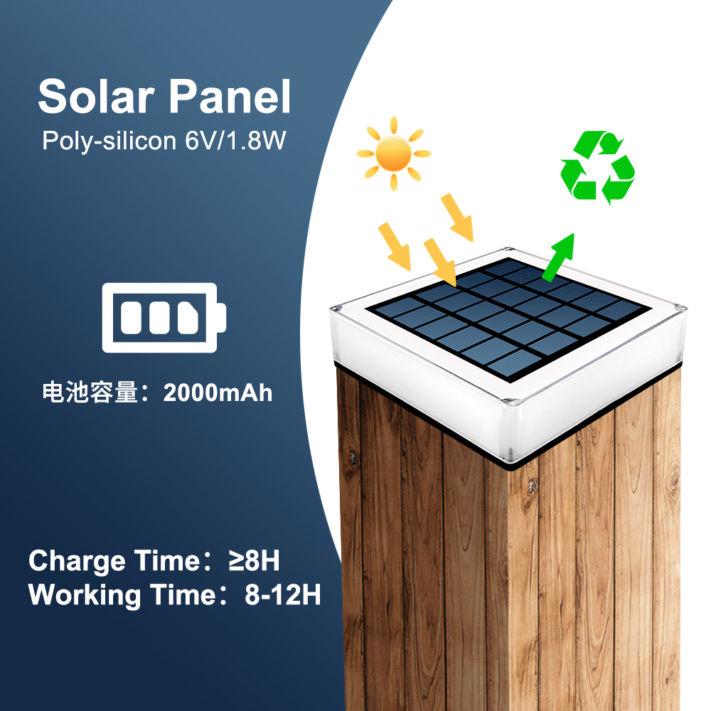 T-SUN 1 adet güneş enerjisi iş - Solar Post Cap Light 4X4 incelemesi ve fiyatı