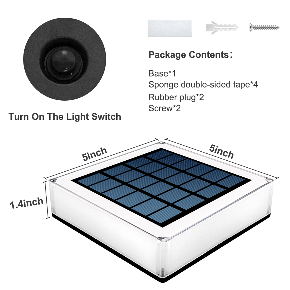 T-SUN 1 adet güneş enerjisi iş - Solar Post Cap Light 4X4 incelemesi ve fiyatı