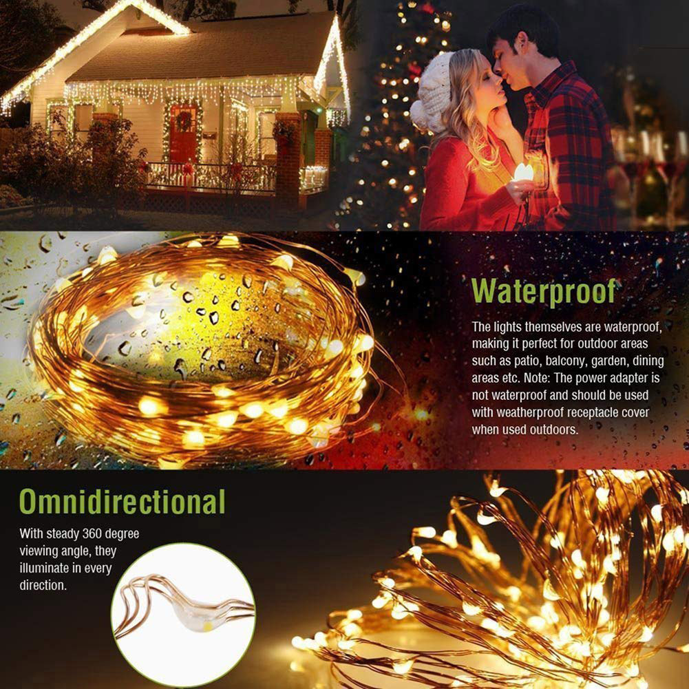 5M 20M LED Güneş Işığı Açık Ha - Solar String Lights Outdoor 20M incelemesi ve fiyatı