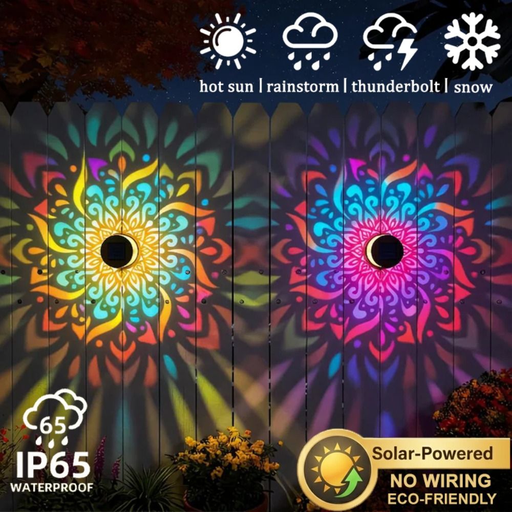 Ayçiçeği Mandala Güneş Enerjil - Solar Wall Light Fence Lamp incelemesi ve fiyatı