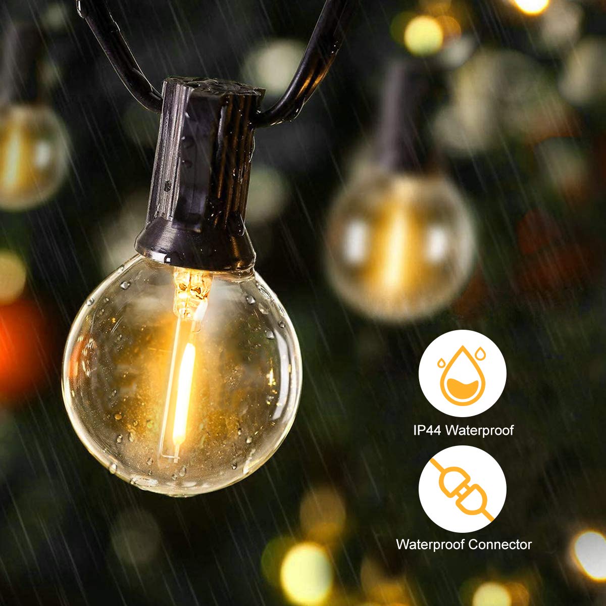 25FT 50FT G40 Peri Dize Işıkla - Solar String Lights Outdoor 20M incelemesi ve fiyatı