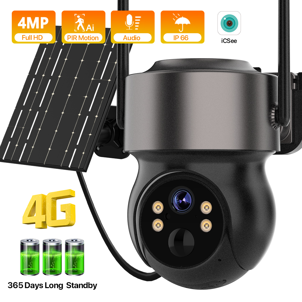 4MP 4G SIM Güneş Enerjili Pil  - Solar Security Camera Light incelemesi ve fiyatı