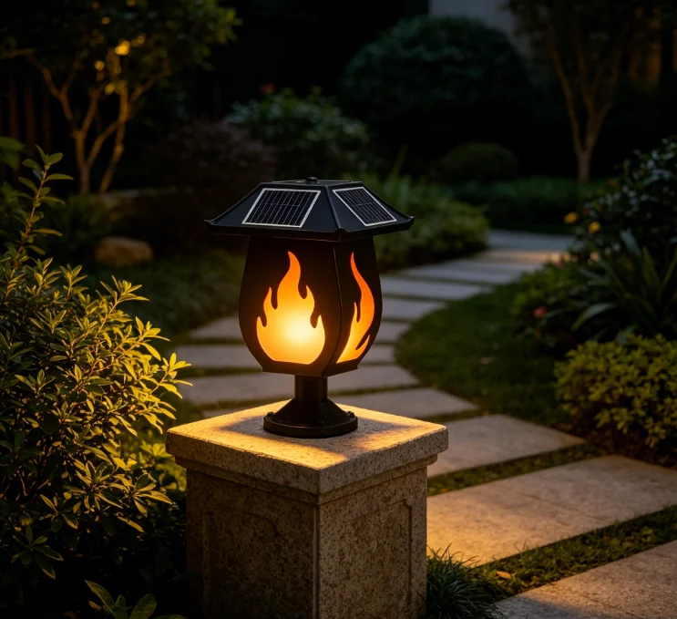 Güneş Enerjili Sütun Farları,  - Solar Garden Light Outdoor Waterproof incelemesi ve fiyatı