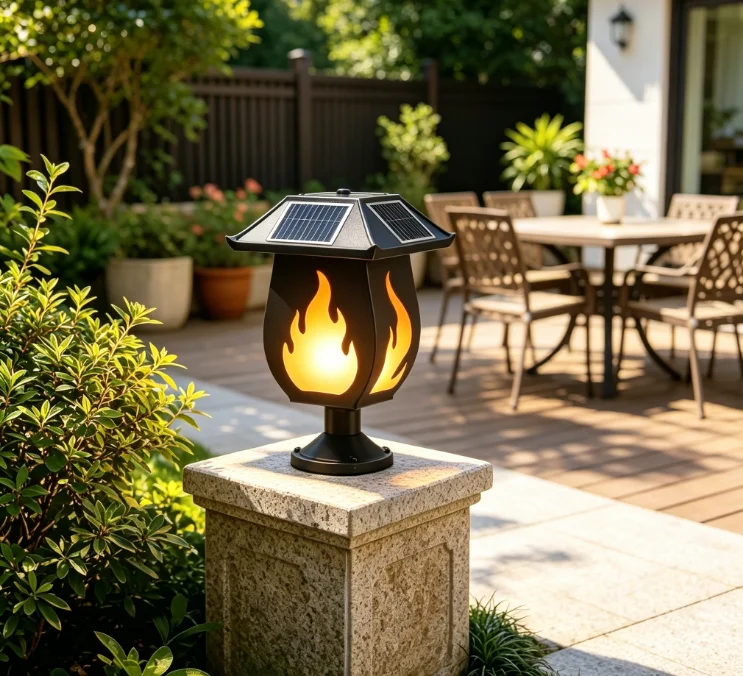 Güneş Enerjili Sütun Farları,  - Solar Garden Light Outdoor Waterproof incelemesi ve fiyatı
