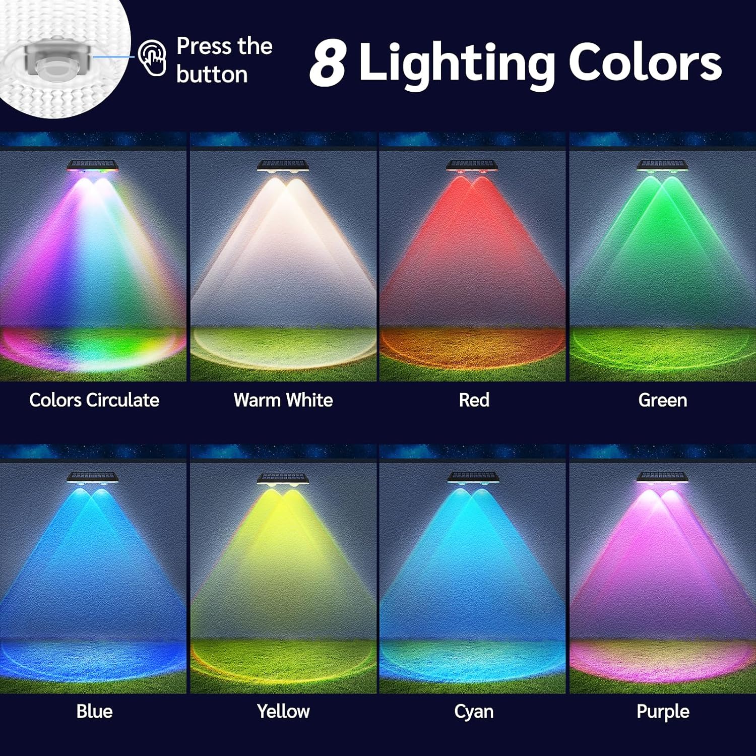 1/8 adet Süper Parlak Güneş En - Solar Wall Light Fence Lamp incelemesi ve fiyatı
