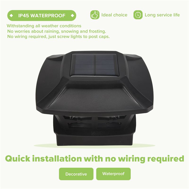Y50A-Güneş Enerjili Direk Üstü - Solar Post Cap Light 4X4 incelemesi ve fiyatı