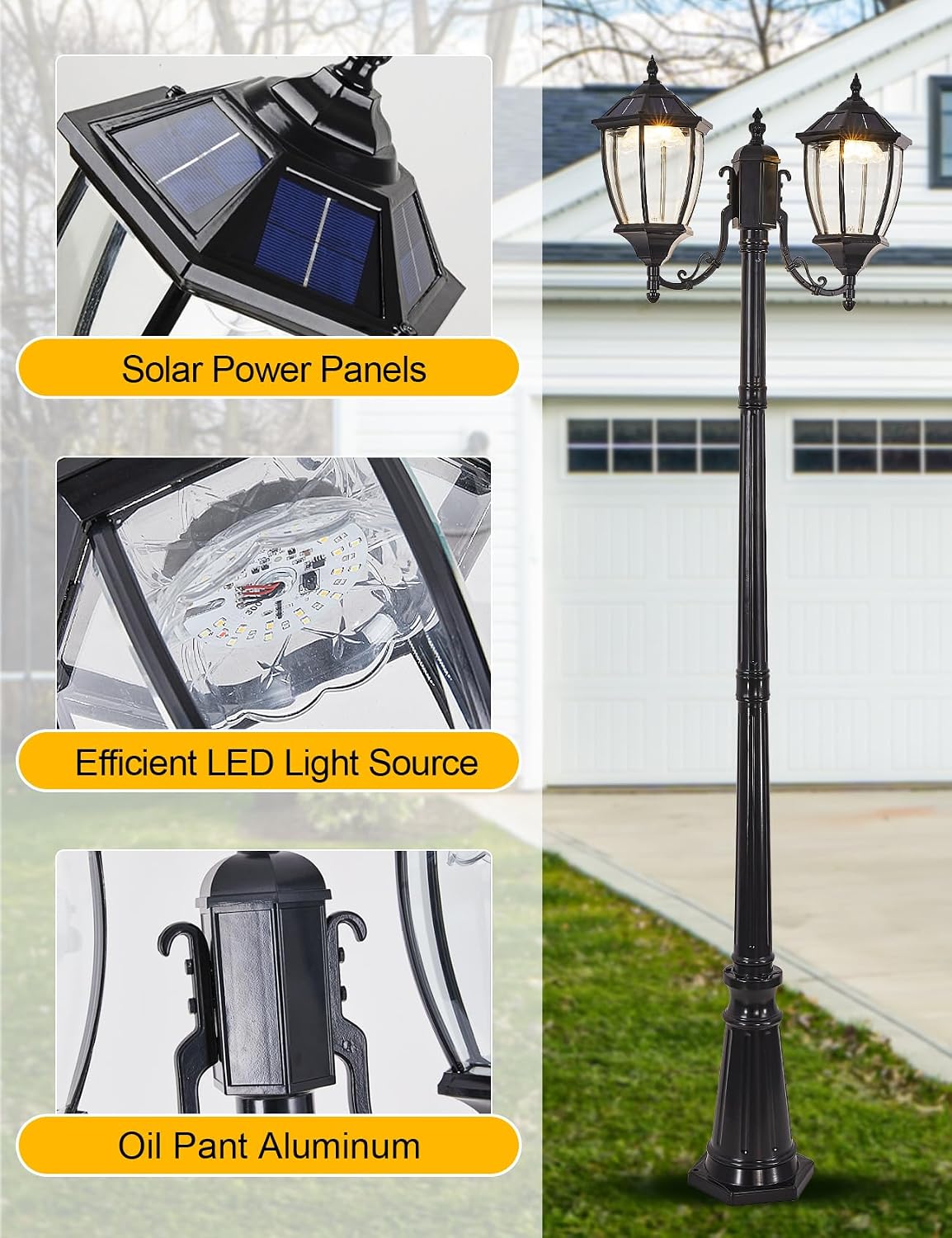 Dış Mekan Güneş Enerjili Direk - Solar Garden Light Dusk To Dawn incelemesi ve fiyatı
