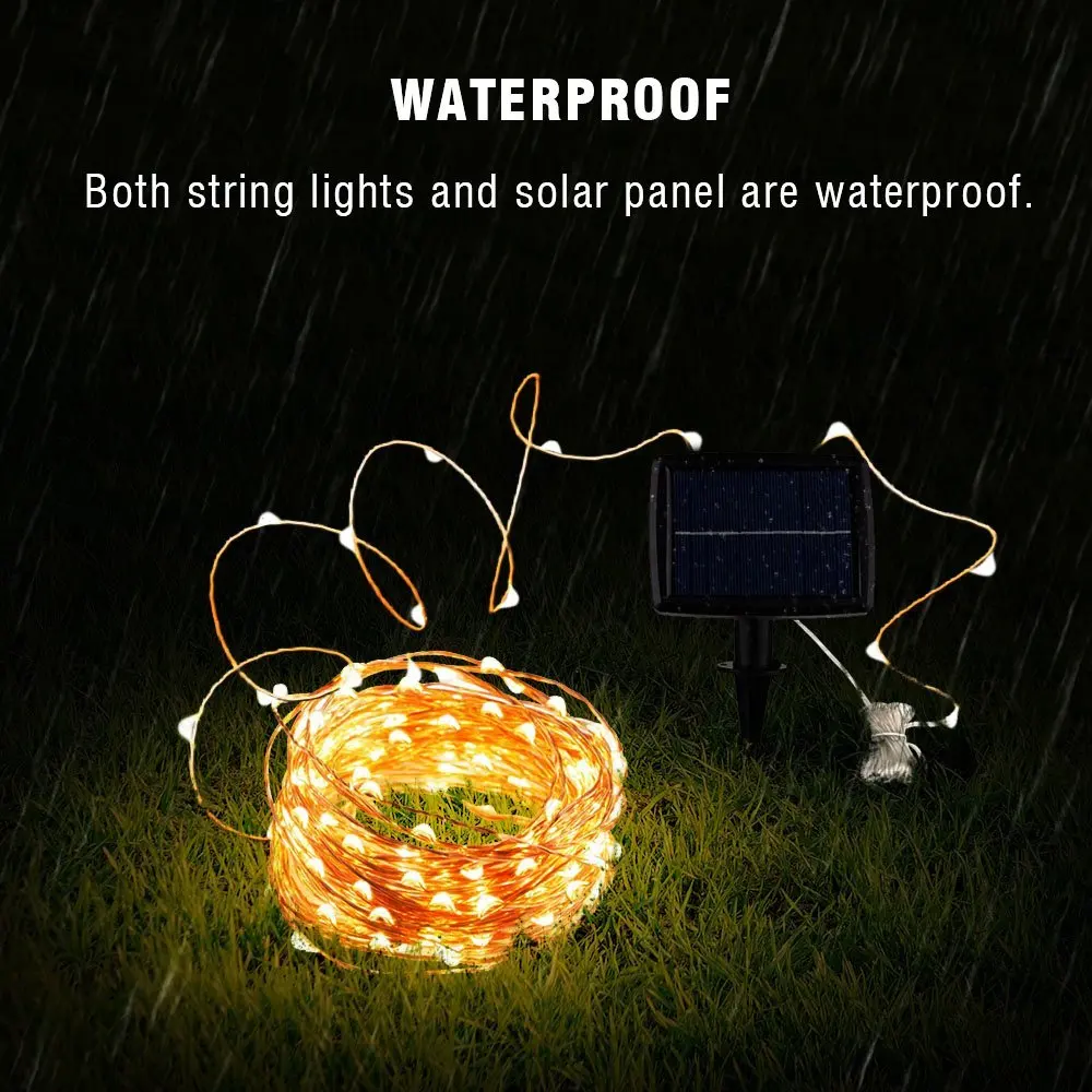 Güneş dize peri ışıkları 12m 1 - Solar String Lights Outdoor 20M incelemesi ve fiyatı