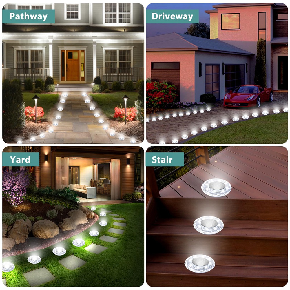 ABRW-Solar Yer Lambaları, 8'li - Solar Pathway Lights 8 Pack incelemesi ve fiyatı