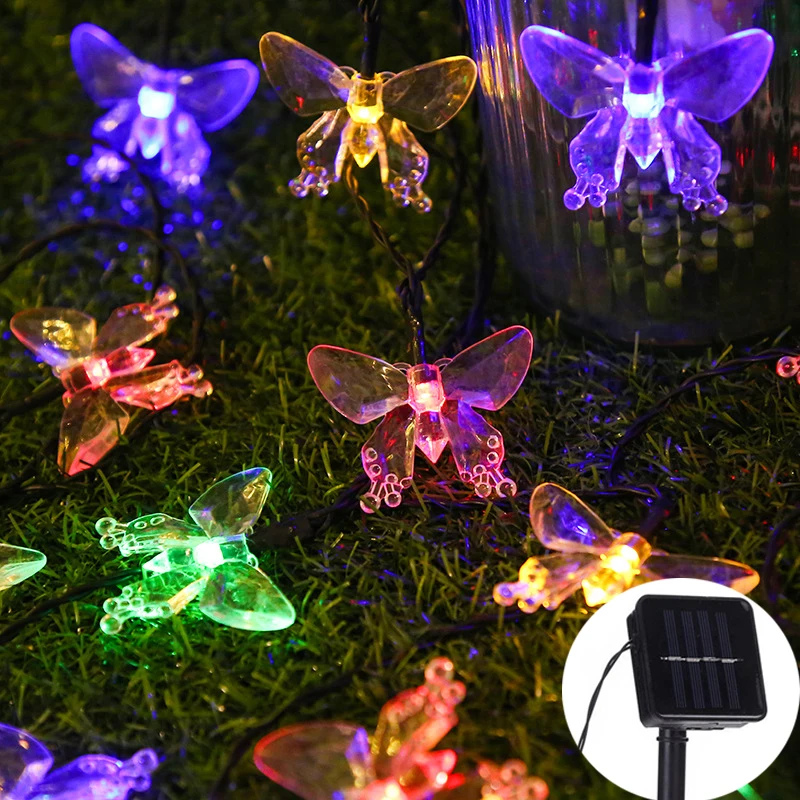 Kristal kelebek açık güneş diz - Solar String Lights Outdoor 20M incelemesi ve fiyatı
