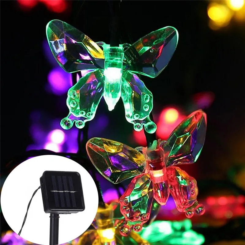 Kristal kelebek açık güneş diz - Solar String Lights Outdoor 20M incelemesi ve fiyatı