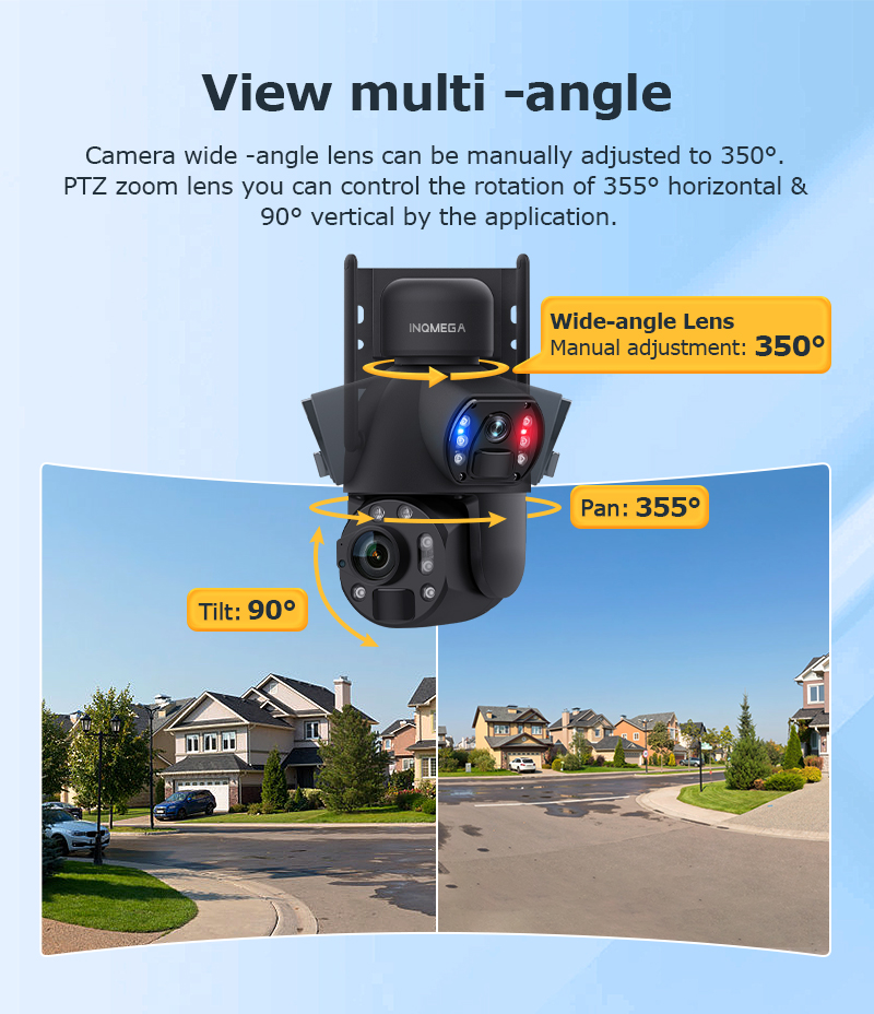 INQMEGA 6K 12MP 60X Zoom 4G So - Solar Security Camera Light incelemesi ve fiyatı