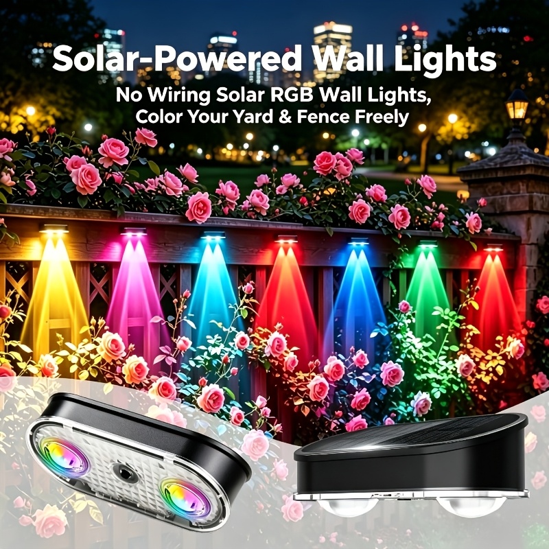 RGB Güneş Enerjili Çit Lambası - Solar Wall Light Fence Lamp incelemesi ve fiyatı