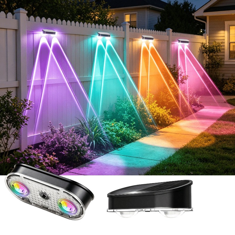 RGB Güneş Enerjili Çit Lambası - Solar Wall Light Fence Lamp incelemesi ve fiyatı