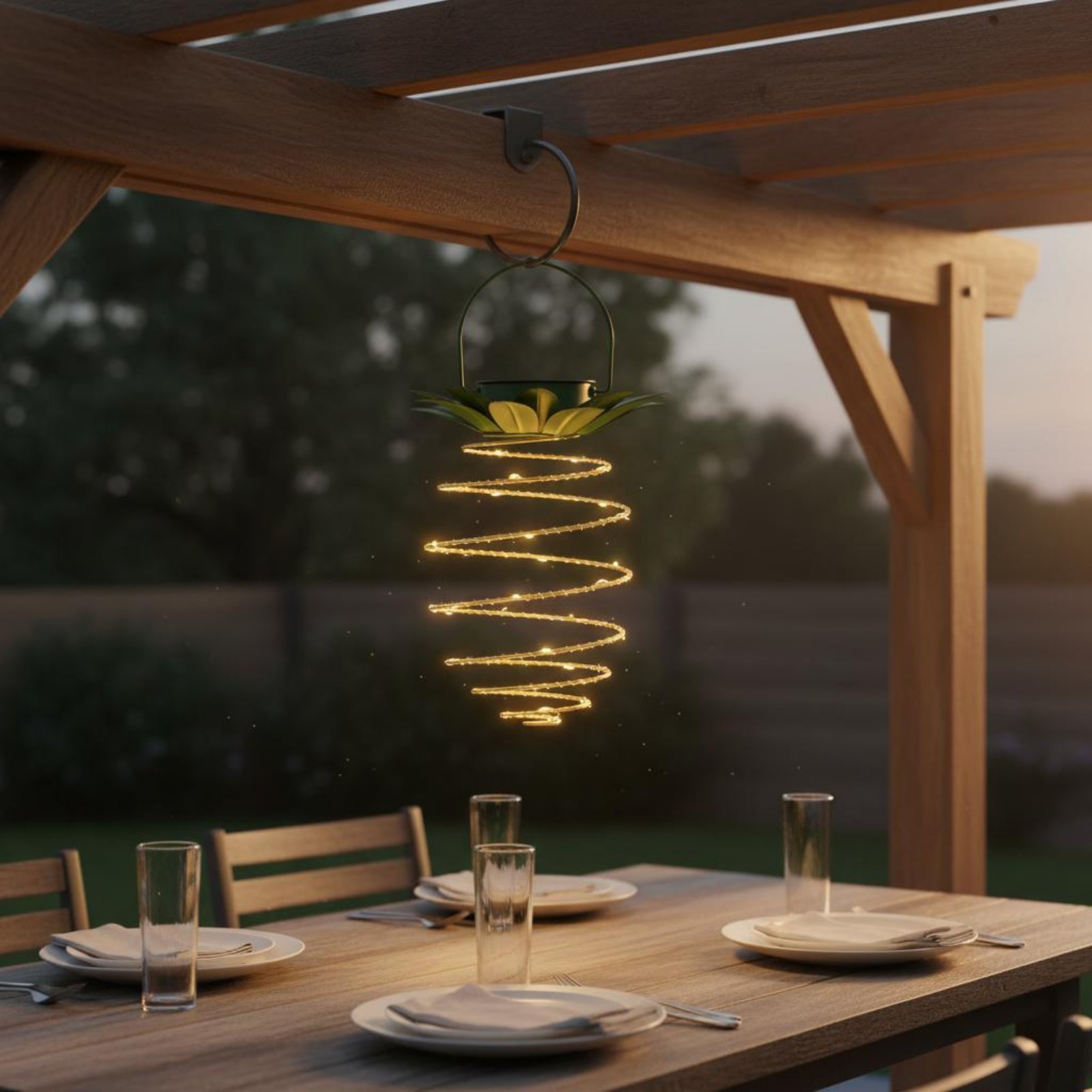 2 adet güneş enerjili ananas l - Solar Garden Light Outdoor Waterproof incelemesi ve fiyatı