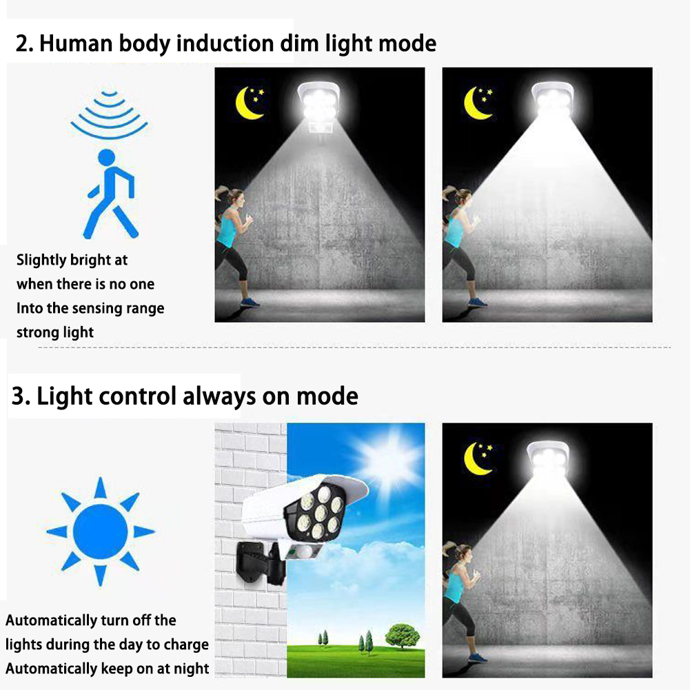 3 Modlu Dış Mekan Hareket Sens - Solar Security Camera Light incelemesi ve fiyatı