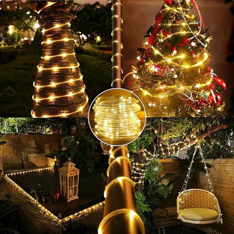 LED Güneş Şerit Halat Tüp Peri - Solar String Lights Outdoor 20M incelemesi ve fiyatı