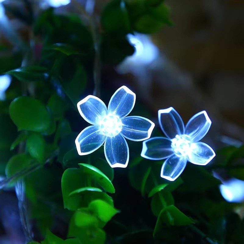 Güneş çiçek Garlands işık 5m 7 - Solar String Lights Outdoor 20M incelemesi ve fiyatı