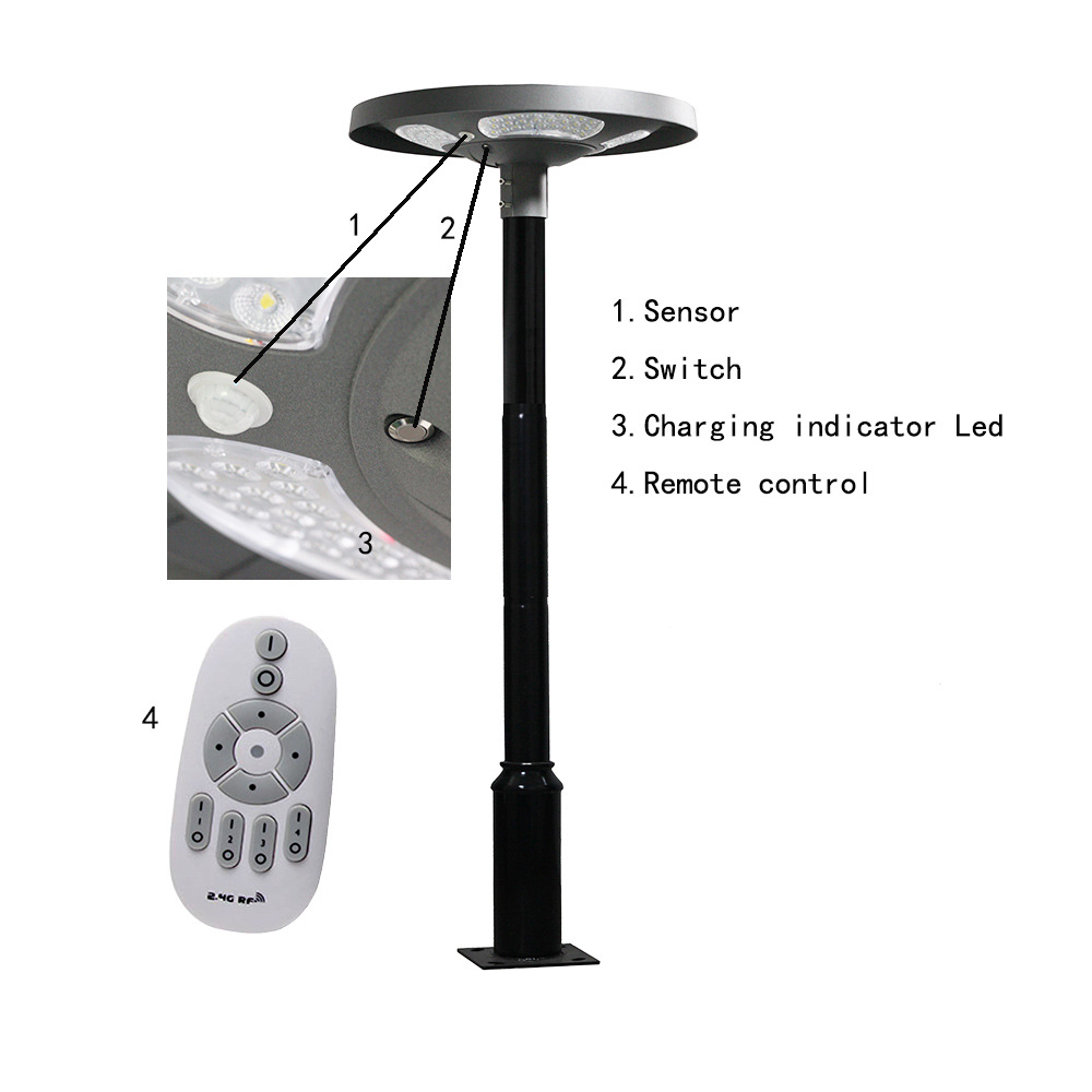Su geçirmez IP65 UFO Solar LED - Solar Garden Light Outdoor Waterproof incelemesi ve fiyatı