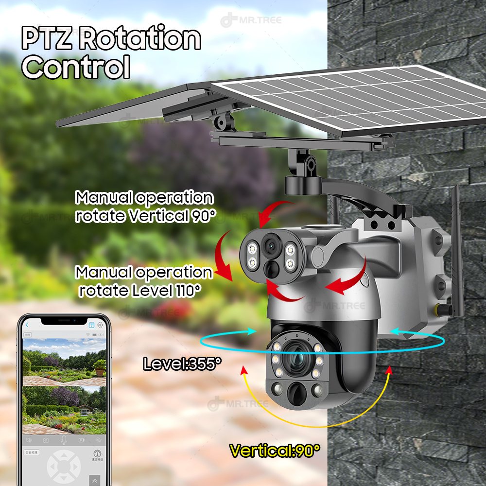4K 50X Optik Zoom Çift Lensli  - Solar Security Camera Light incelemesi ve fiyatı
