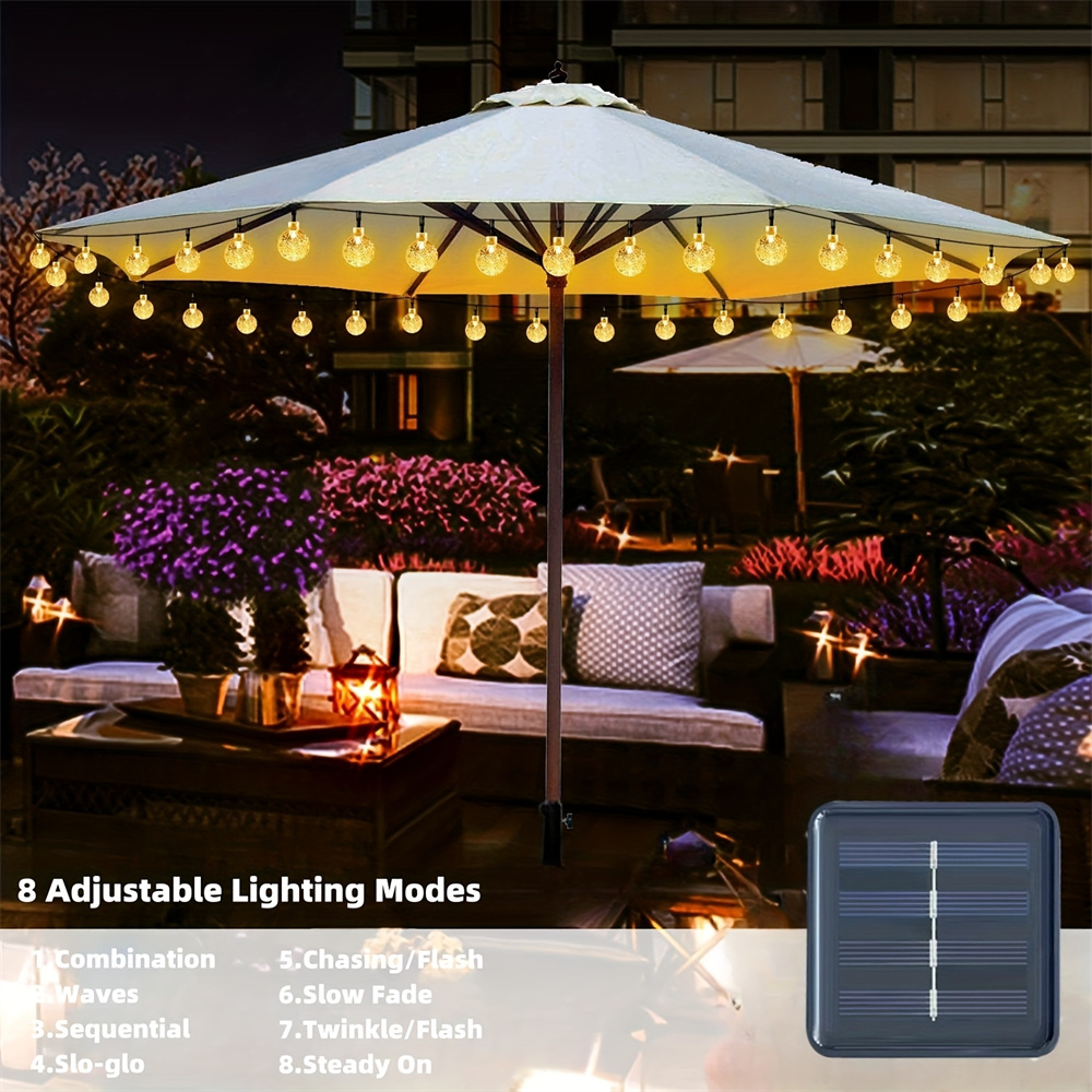 Güneş Enerjili Kristal Toplu 1 - Solar String Lights Outdoor 20M incelemesi ve fiyatı