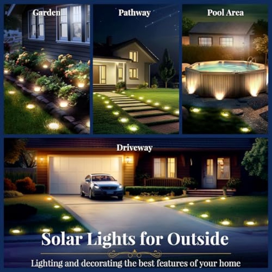 Güneş Enerjili Zemin Lambaları - Solar Garden Light Outdoor Waterproof incelemesi ve fiyatı