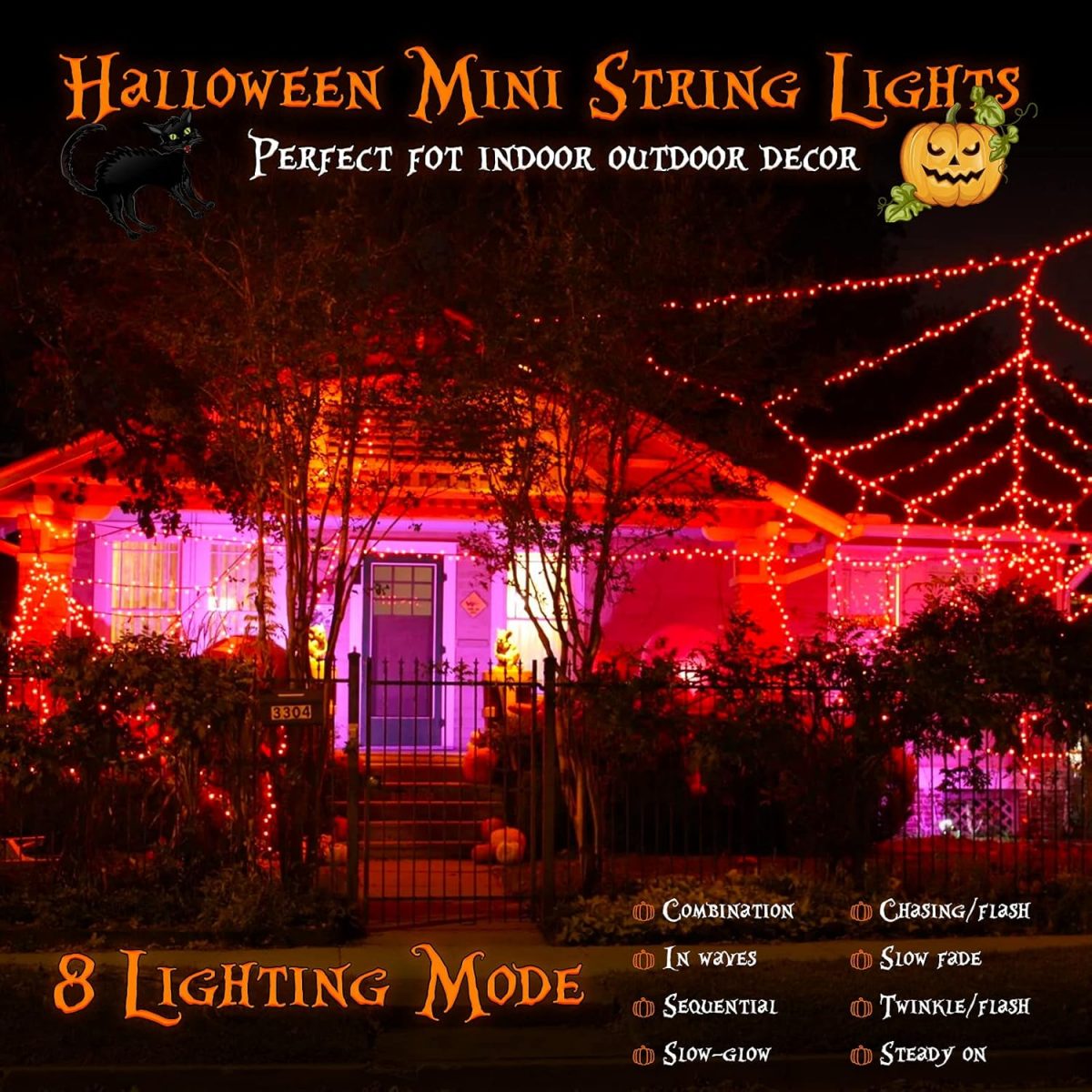 2'li Paket Cadılar Bayramı Gün - Solar Pathway Lights 8 Pack incelemesi ve fiyatı